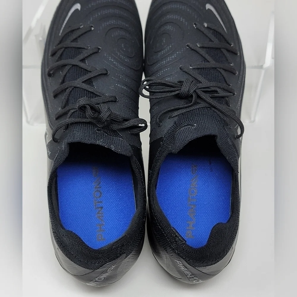 Nike Phantom GX II Pro FG Black Grey Cleats FJ2563-001 Men Size 6.5 Soccer New